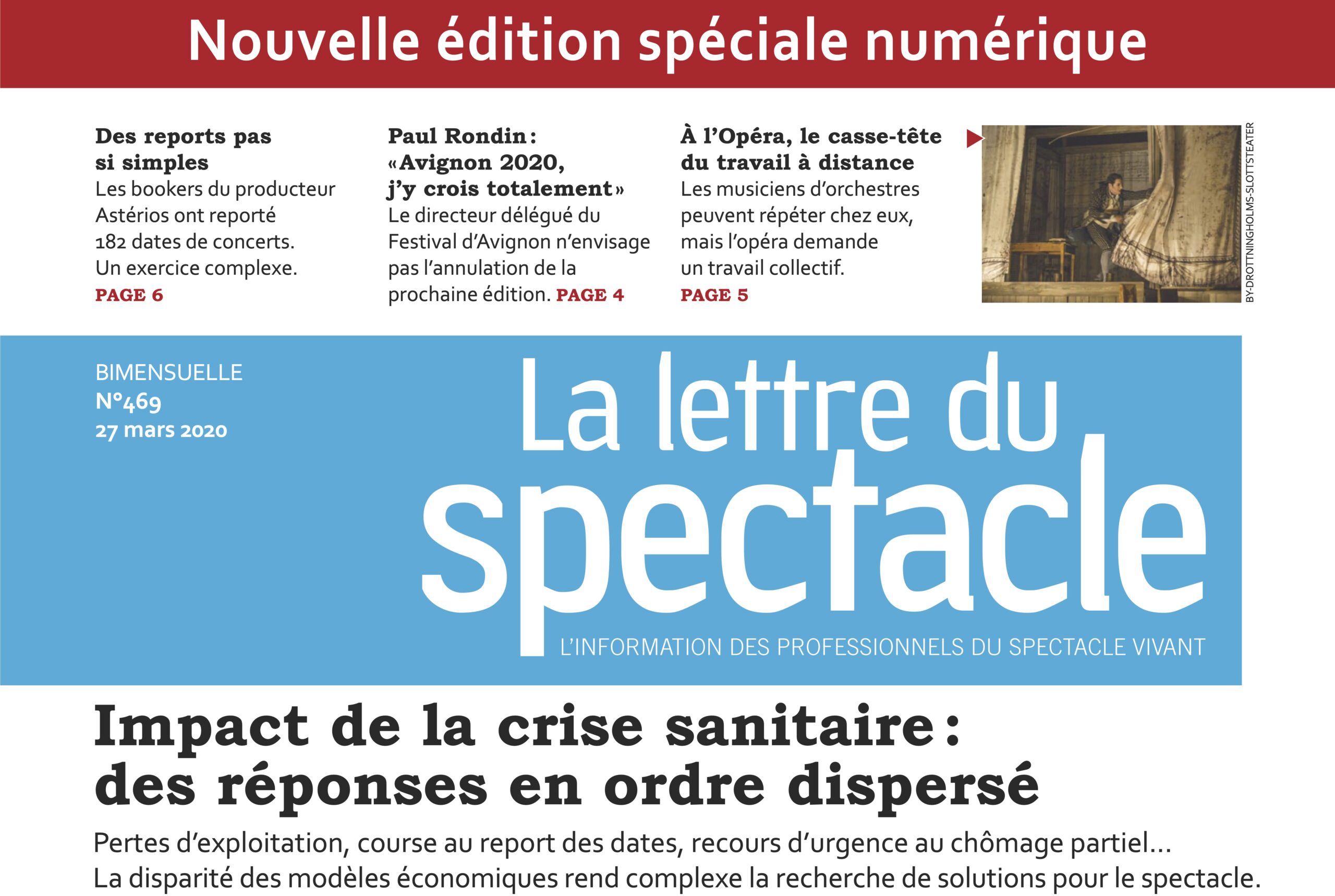 la lettre du spectacle